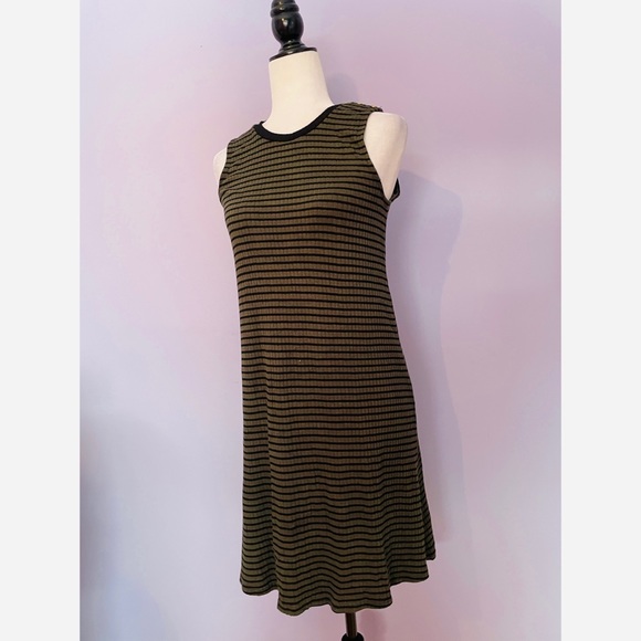 Anthropologie Three Dots striped swing dress - Picture 4 of 5